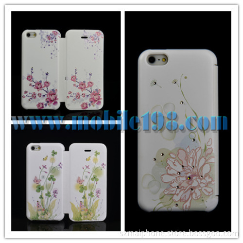 Beautiful in Color Leather Case for iPhone 5c